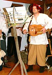 Das dominierende Instrument an diesem Abend: die Drehleier